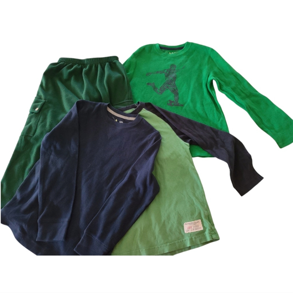 Boy's Size 7/7x Clothing Bundle Pants & Tees - Picture 1 of 14